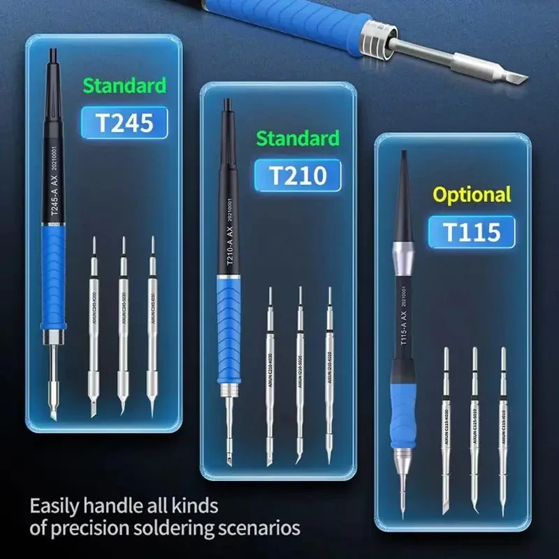 Aixun T420D intelligent double station work at the same time,welding handle T245 T210 T115,C115 C245 C210 soldering head