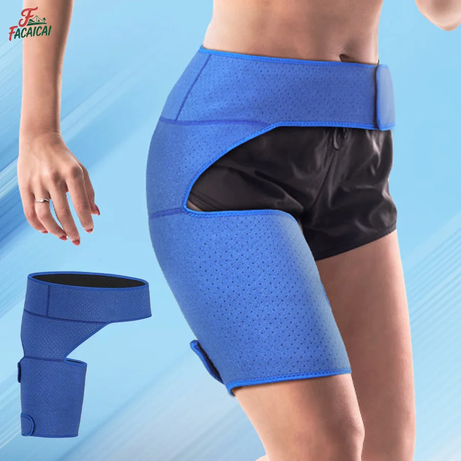 

Compression Thigh & Hip Support Brace Thigh,Hamstring,Pulled Muscle Injury Flexor Arthritis Bursitis Sciatica for Men and Women