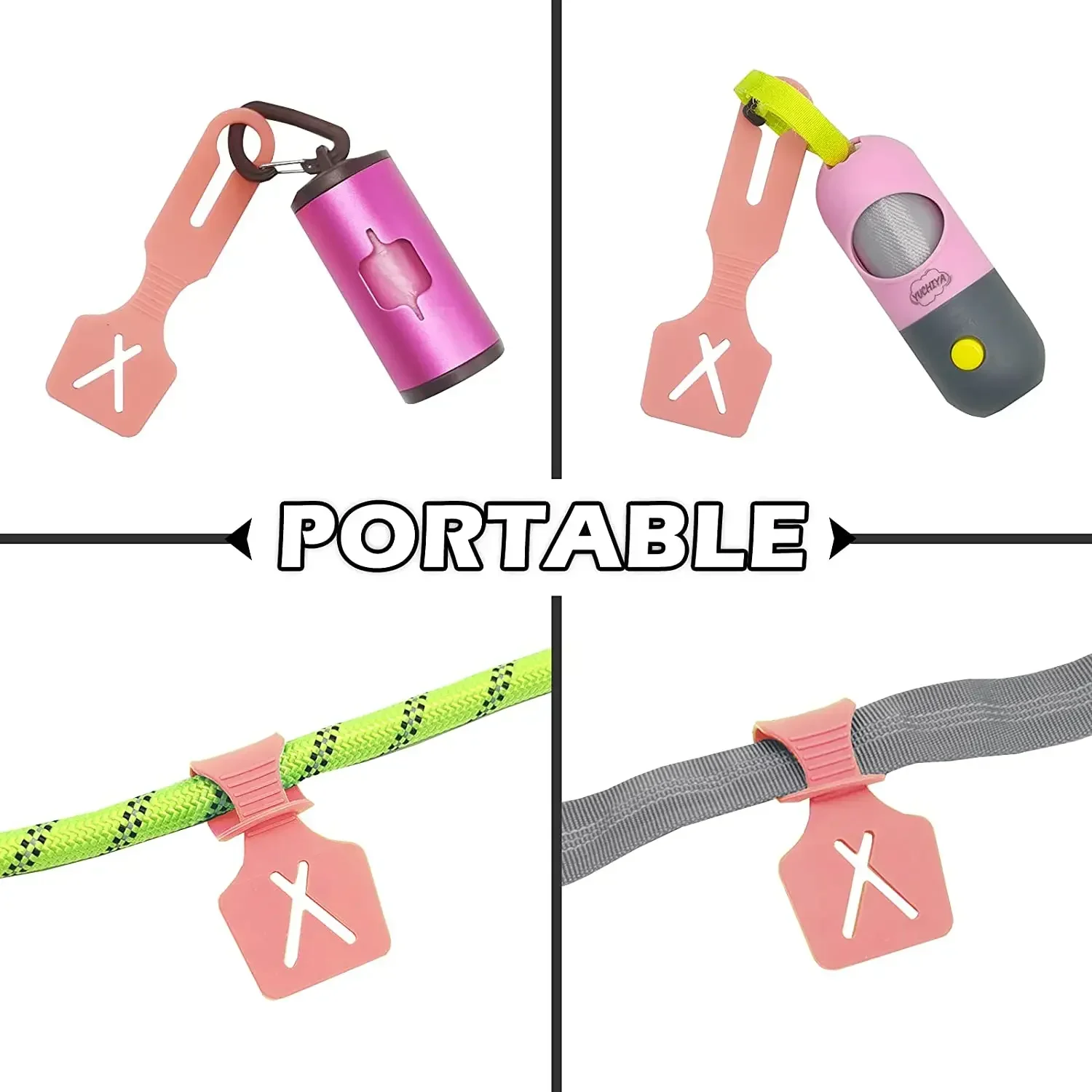 Nuevo soporte de silicona para bolsa de caca de perro, bolsa de basura para mascotas, Clip manos libres, suministros de limpieza para perros,