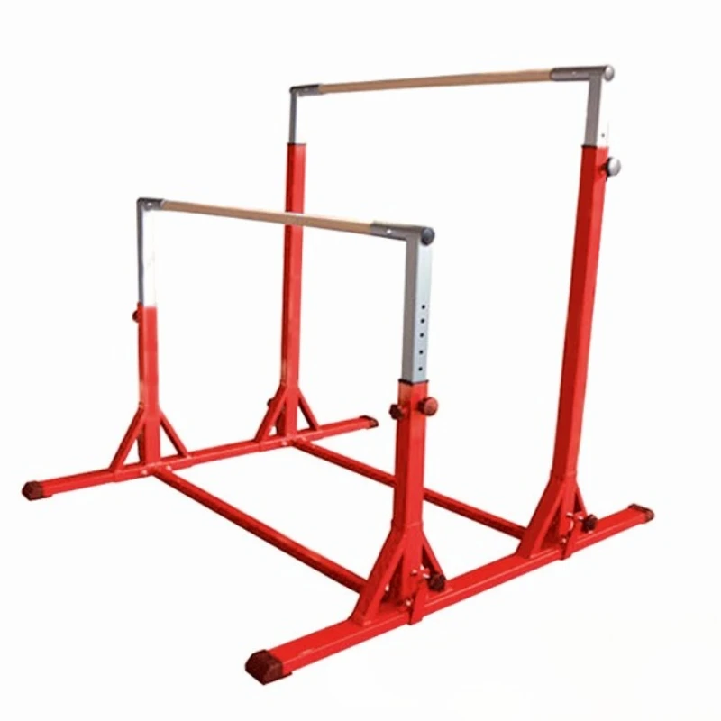Gymnastics Parallel Bars Indoor Fitness Training Pull-ups on Single and Parallel Bars for Gymnastics Training