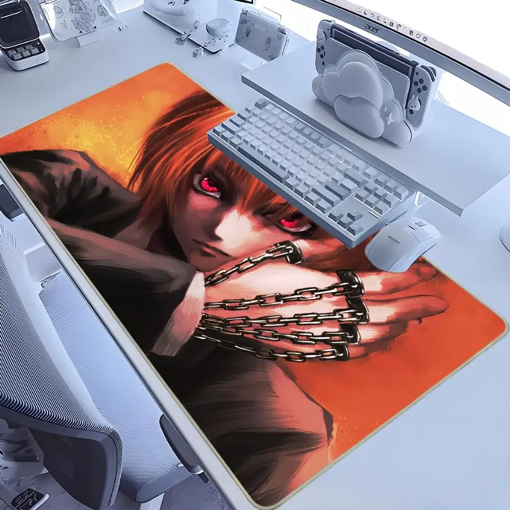 

Anime Kurapika Character Large Gaming Mouse Pad XXL Soft Non-Slip Rubber Long PC Gamer Computer Laptop Office Table Mat