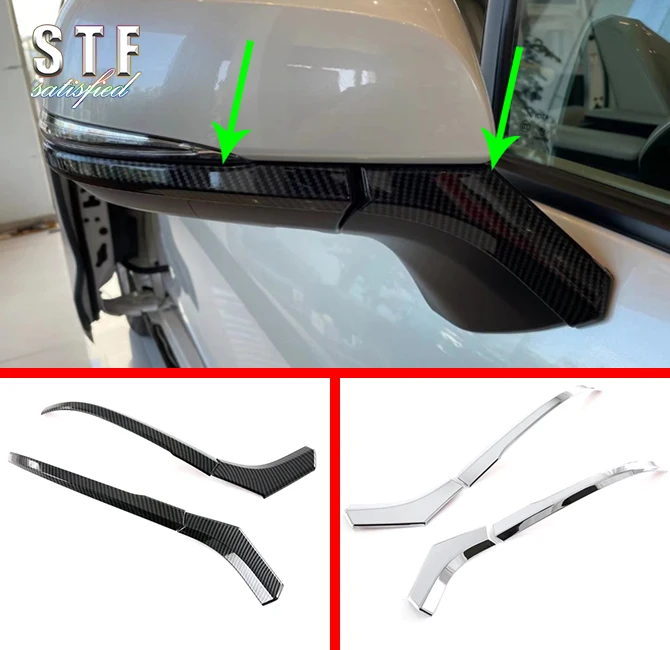 

ABS Side Mirror Trim Below For Toyota Sienna (XL40) 2021 2022 Car Accessories Stickers W4