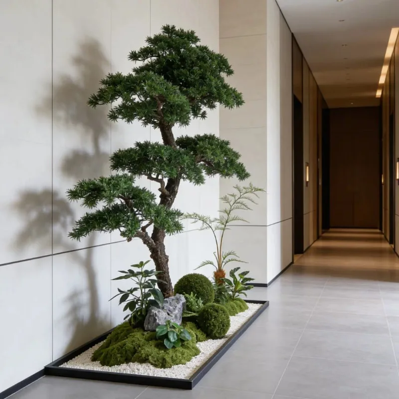 Simulated pine welcome pine fake tree landscaping indoor landscape tree