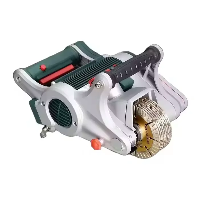 Electric Handheld Concrete Brick Wall Cutting Machine- Dust-free 125A Chaser Groove Cutting Slotting Notching Machine