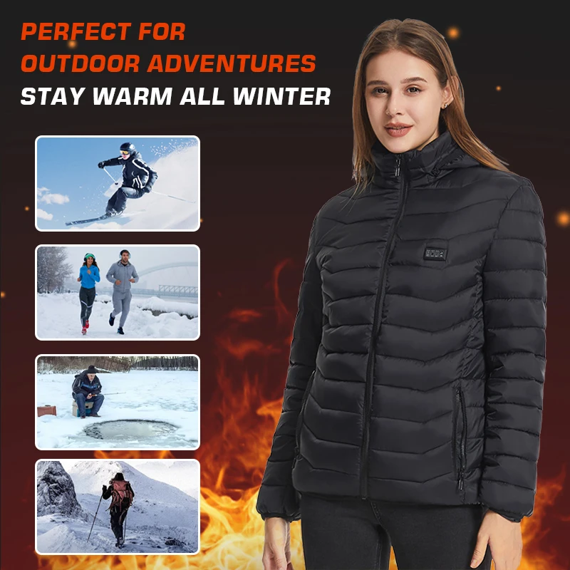 Heated Jacket TODWARM 15 Areas Winter Men's Women's Motorcycle Jacket USB Electric Heating Jacket Heated Vest Moto Thermal