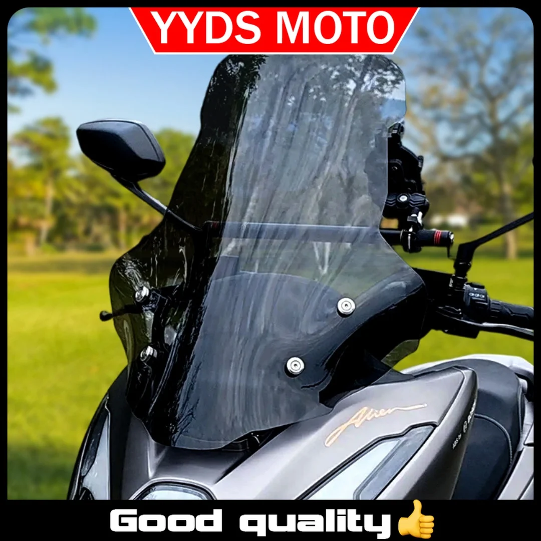 【Good quality】For Haojue UFR150 windshield modification parts, silkscreened windshield glass