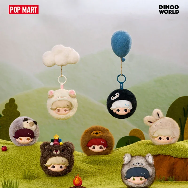 

DIMOO The Secret Theatre Club Series Чехол для наушников POP MART, коллекционная фигурка-сюрприз, кавайный декор, украшение для сумки