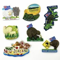Oceania New Zealand 3D Fridge Magnets Tourism Souvenir Refrigerator Magnetic Sticker Collection Handicraft Gift