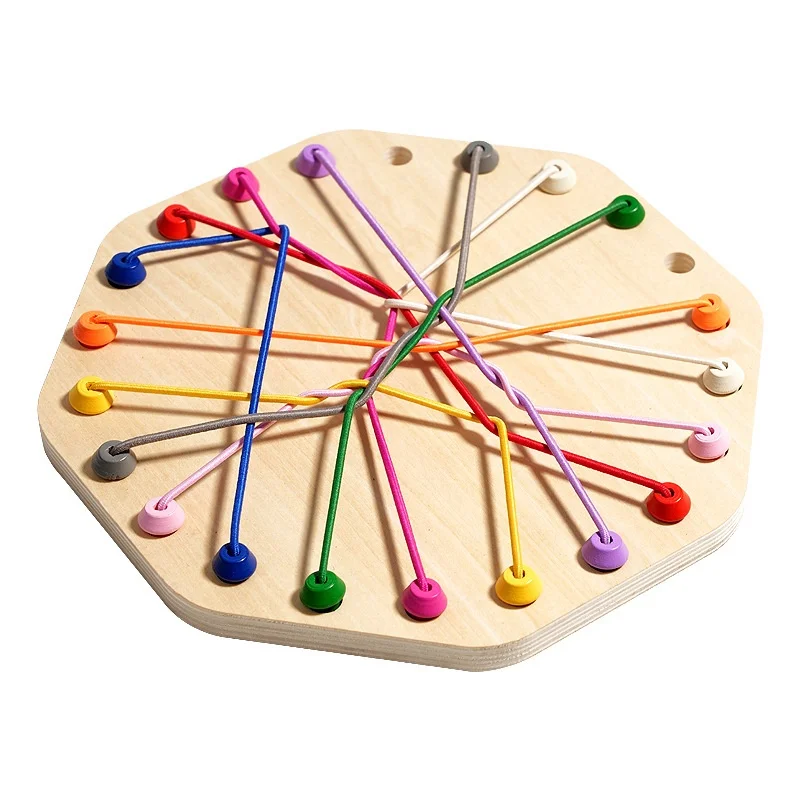 

Single Player Tabletop Game Fun Rope Solving Challenge Toy Rope Decryption Combat Focus Logic Training Casual Wooden Toys
