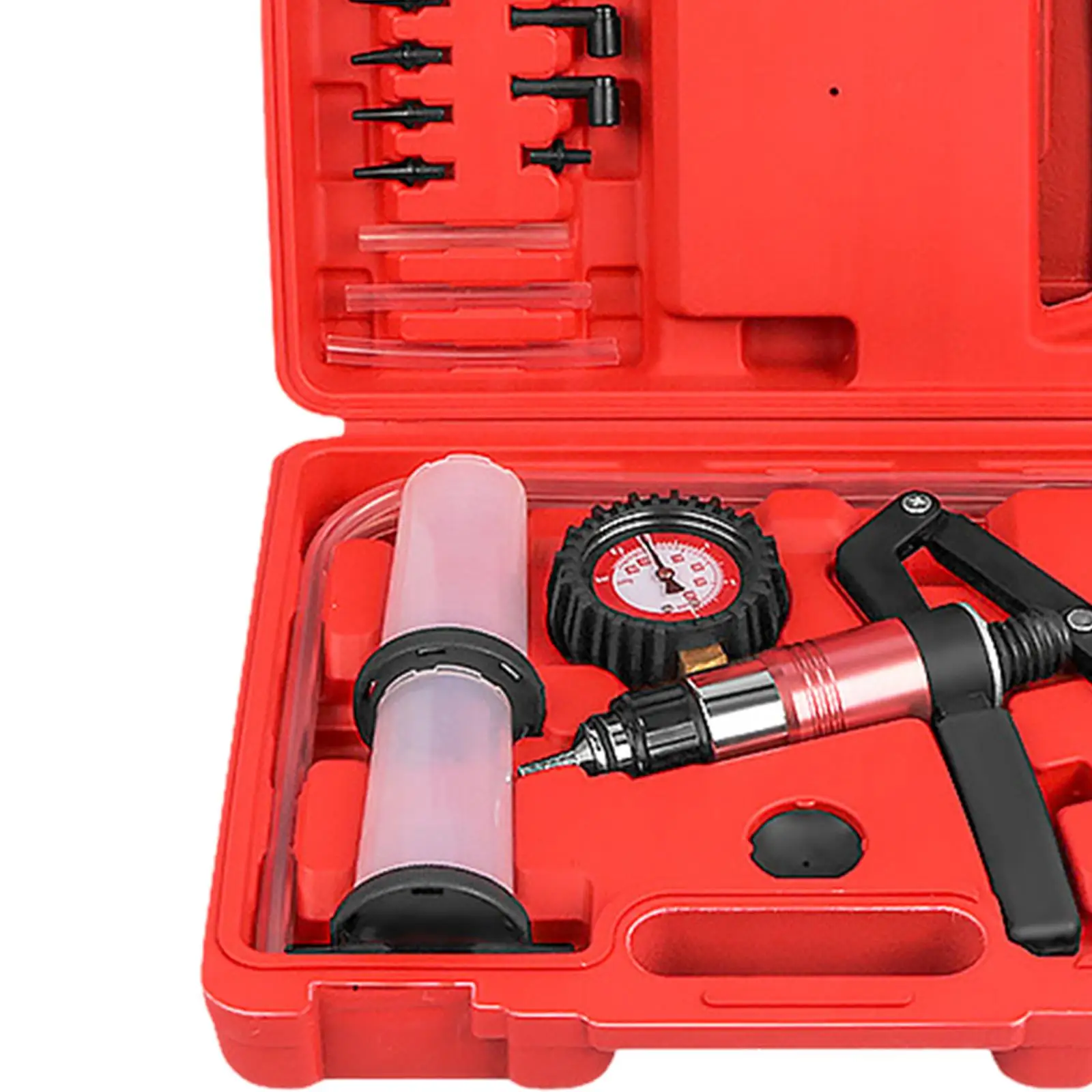 Handheld Automotive Vacuum Pump Tester Kit for Vacuum Solenoid Valves Versatile with protected Case Brake System Bleeding Tool