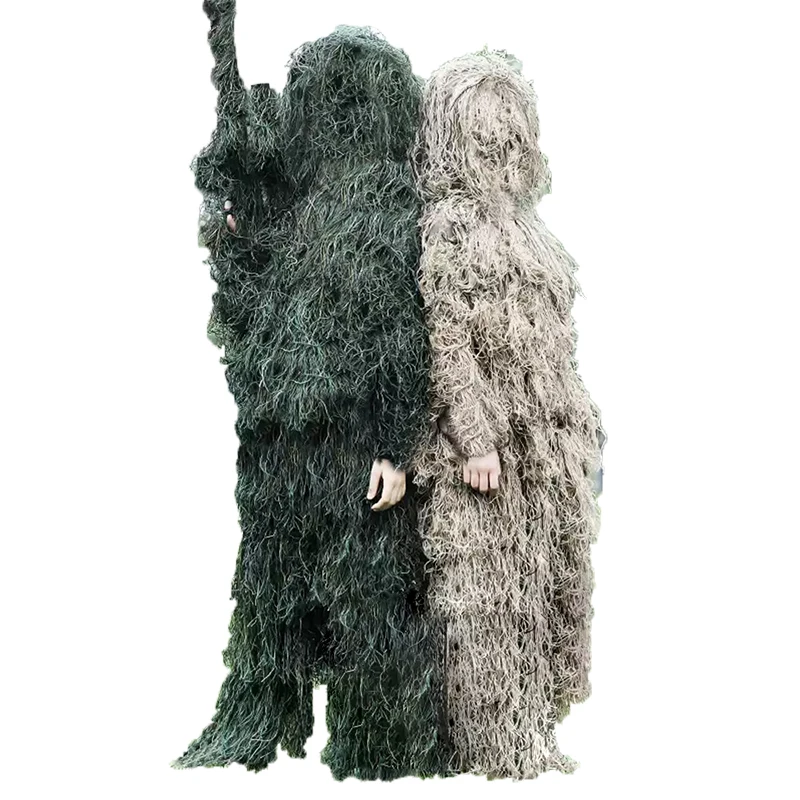

Adult Kids Hide Photograph Camo Jungle Camouflage Ghillie Suit light popular caza camouflage desert ghillie suit for Hunting