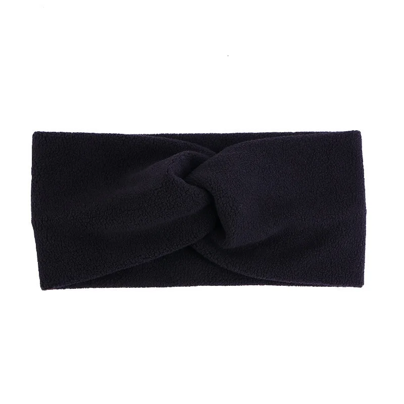 Faconne Velvet Headband Front Cross Headwrap Keepwarm Headstrap Women Headbands Headpiece Headwrap Turban Headwear