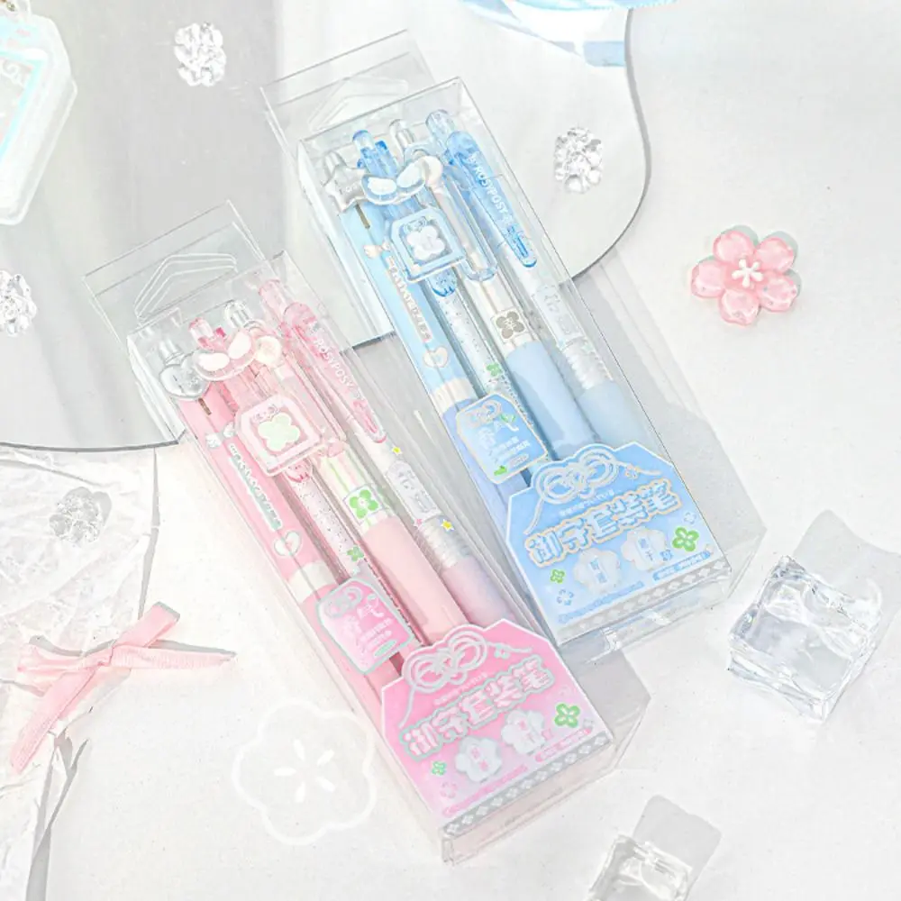 

4Pcs 0.5mm ST Nib Scented Gel Pen Quick Drying Black Ink Error Correction Pen INS Inspired Smooth Writing Press Neutral Pen