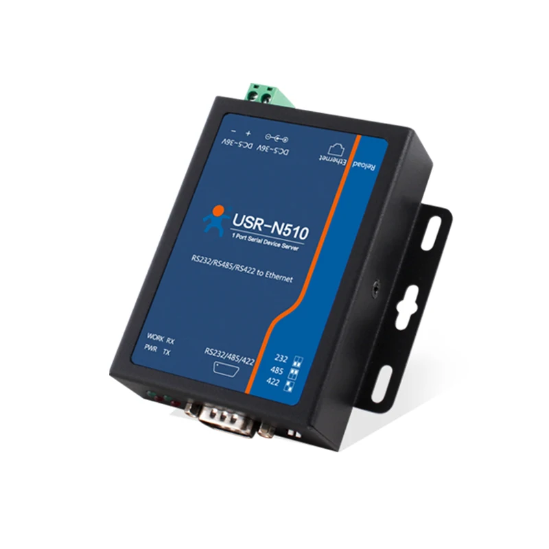 

USR-N510 Промышленный шлюз Modbus Последовательный преобразователь RS232 RS485 RS422 в Ethernet с функцией команды AT Устройство IoT