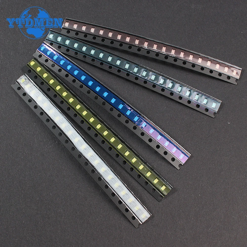 100pcs/200pcs 0805 SMD LED Red Yellow Green White Blue Light Emitting Diode Set DIY Electronic Components Kit