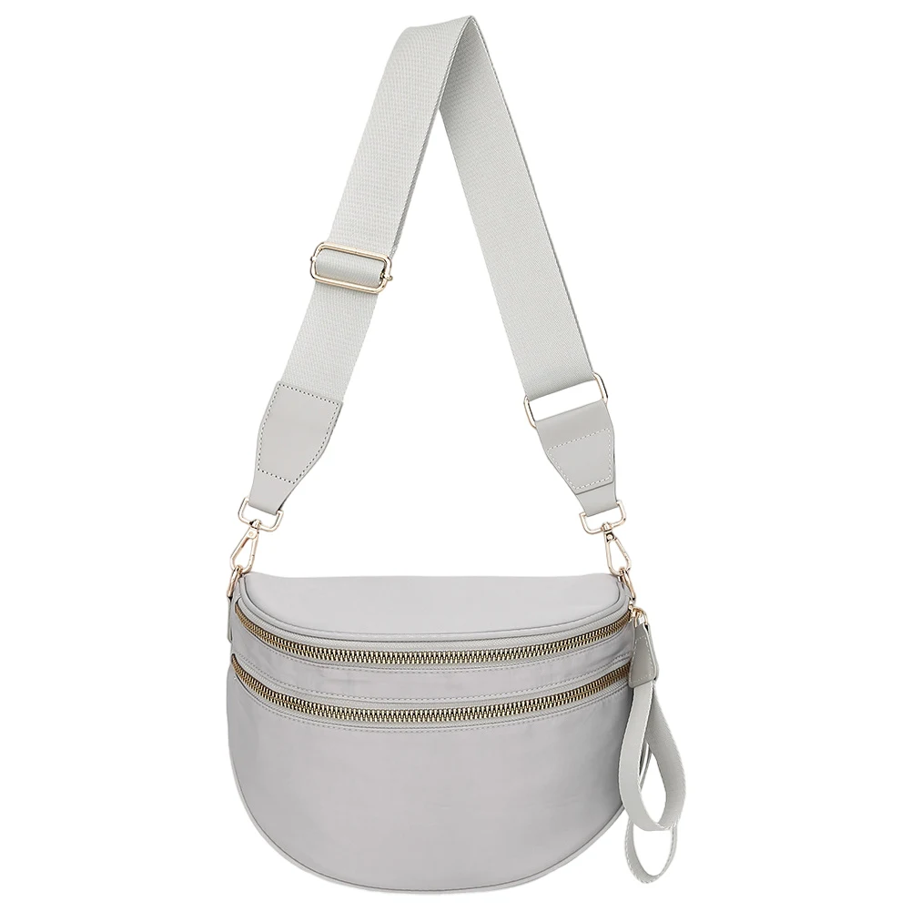 

Нейлоновая модная поясная сумка с регулируемым и съемным ремнем, просторная поясная сумка, сумка через плечо для женщин