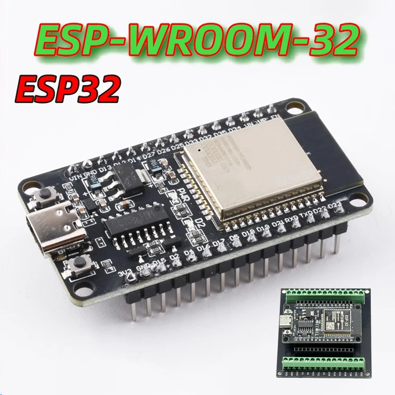 ESP32 Development Board WiFi+Bluetooth Module Ultra-Low Power Consumption Dual Core NodeMCU-32S ESP32-WROOM-32D 32U 30Pin Board