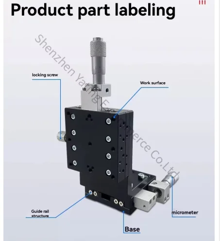 LEV90-C2 XZ Axis Vertical Lifting Platform Precision Displacement Trimming Optical Mobile Sliding Table Lifting Table