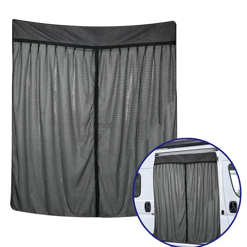 Breathable RV Mosquito Net RV Door Screen Defender Auto Camping Mesh Sun Shade Car Curtains For RV Camping Cars Truck