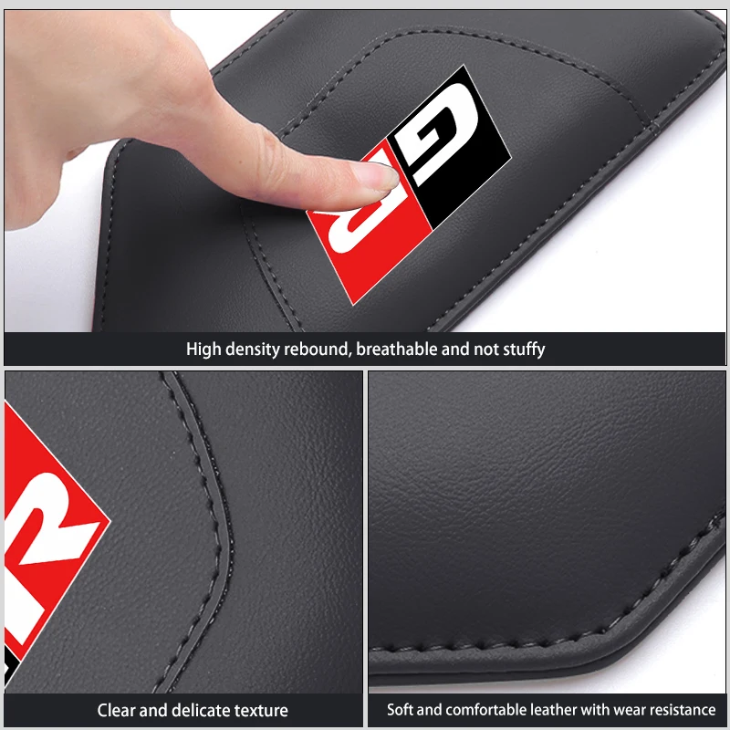 Car Leather Knee Pad Inside Knee Cushion Comfortable Leg Hold Accessories For Toyota GR Sport Gazoo Racing Yaris 86 Corolla view 3