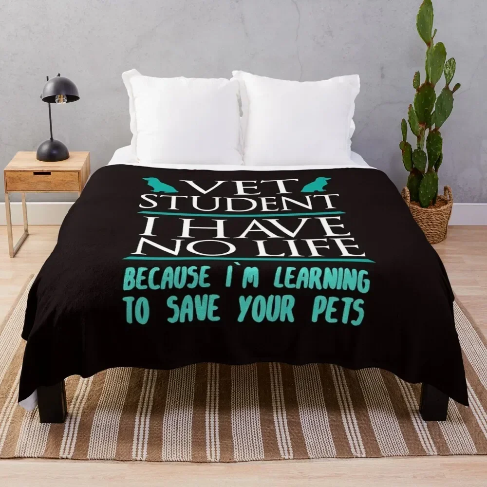 

Vet Student Gift Medical Pet Helper Student Throw Blanket christmas gifts manga Thermal Blankets