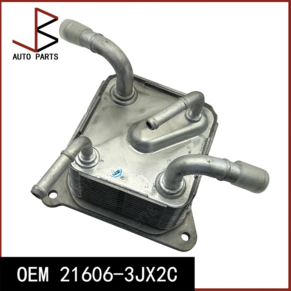 Engine Oil Cooler for Nissan Qashqai II (J11, J11_) 1.2 DIG-T 2013-22 OEM 21606-3JX2C 216063JX2C 21606 3JX2C 21606-3JX1C 590259