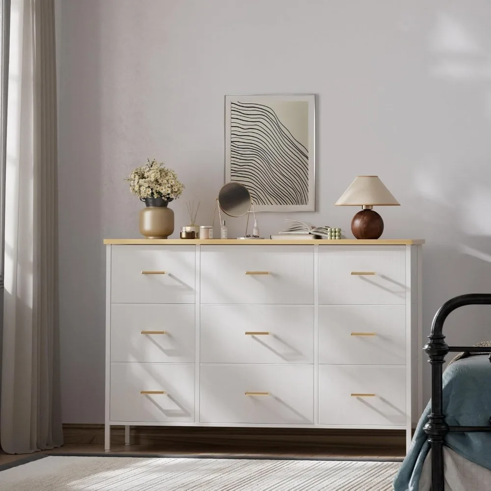 حامل تلفزيون عريض، وحدة تحكم تلفزيون حديثة، خزانة ذات 9 أدراج لغرفة النوم، خزانة تخزين قماشية، خزانة ذات أدراج للخزانة، الحضانة، Li