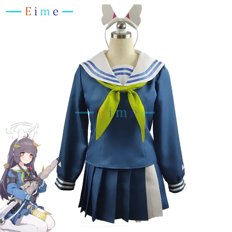 

EIME Game Blue Archive Kasumizawa Miyu Cosplay Costume Women Cute Sailor Dress Party Suit Halloween JK Uniforms Custom Made