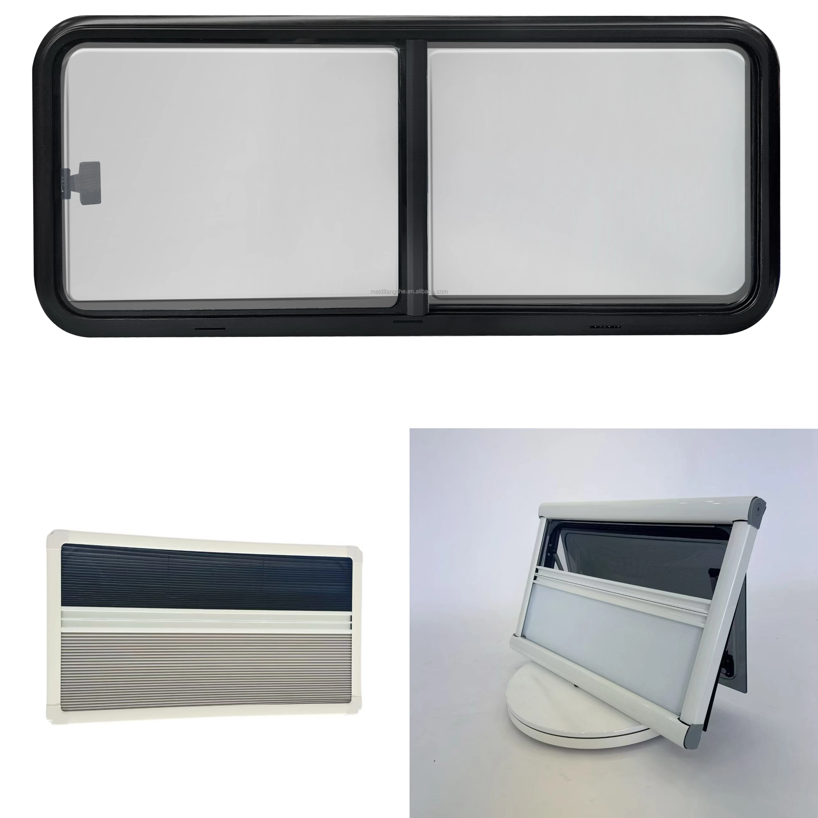 

MEIDI Brand 2025 RV Camper Caravan Accessories Sliding Side Window Acrylic Aluminium Alloy SUS304 Hardware E-Mark