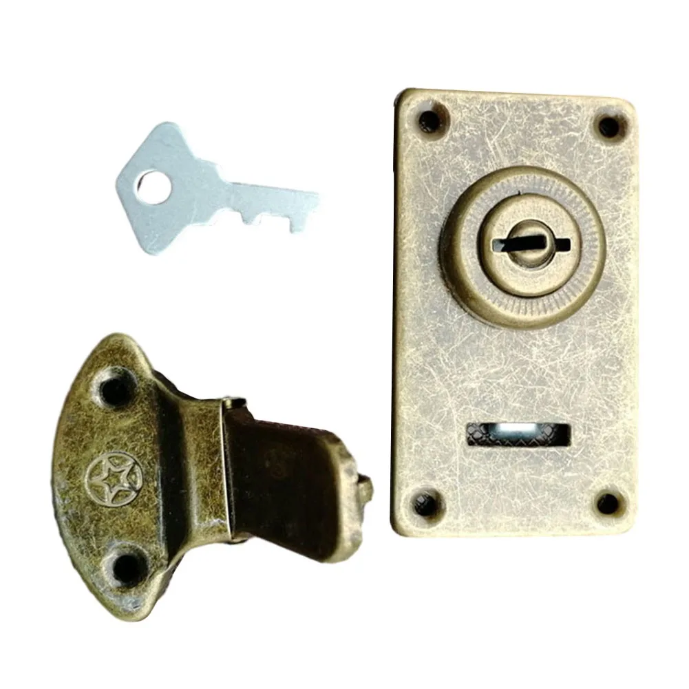 Cerradura de Metal, cerradura antigua, hebilla de maleta de cuero bronce, hebilla de palanca, cerradura de Metal Vintage para cajas, nueva