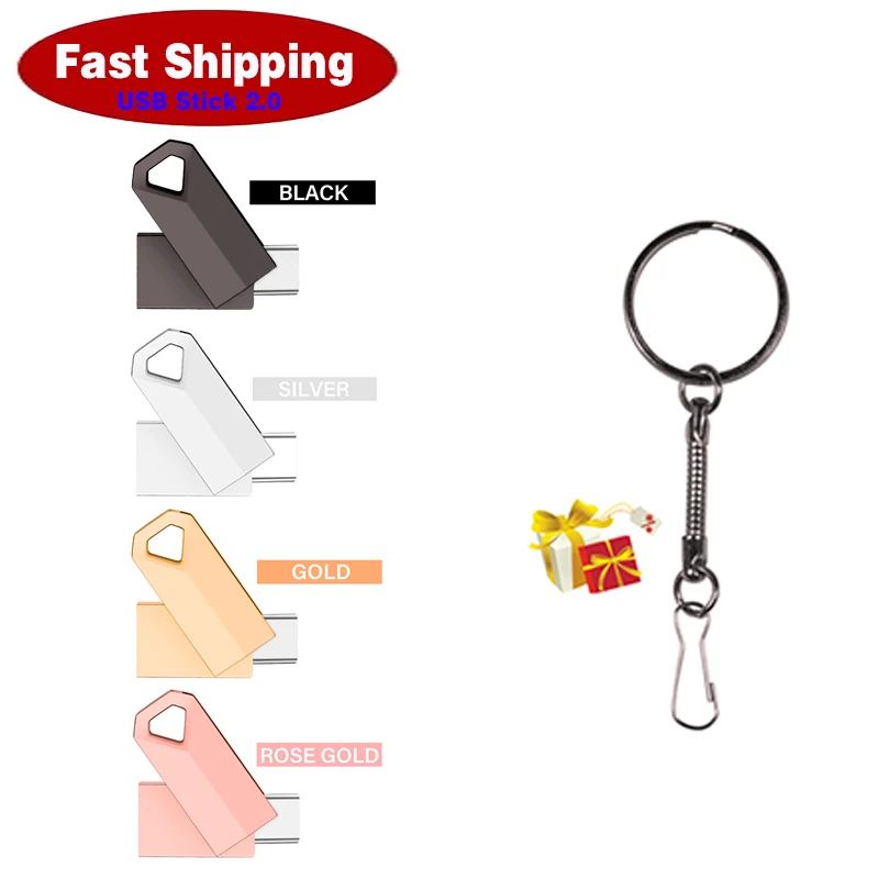 

Fast Shipping Mini Metal USB 2.0 Flash Drive 32GB USB Stick 64GB High Speed Usb Stick Flash Drive Pendrive 16G U Disk 8GB 4GB