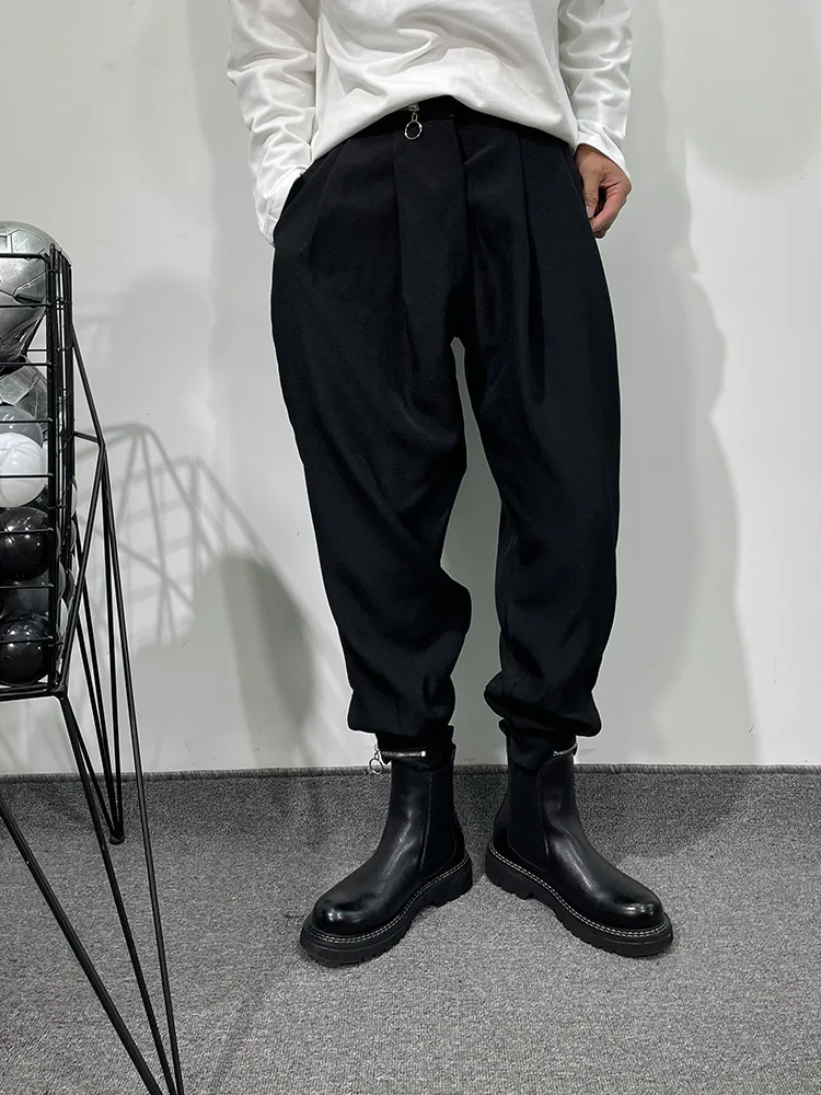 Men's Casual Harlan Pants Are Popular In Spring, Showing Thin And Loose Work Clothes, Foot Pants, Youth Ruffian Handsome Pants