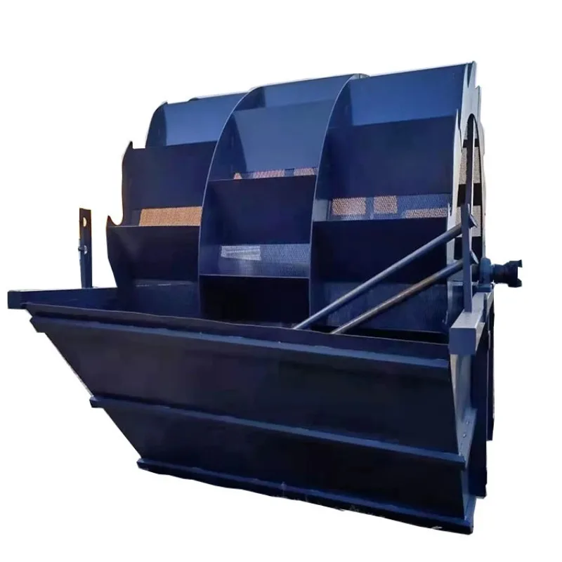 Small spiral impeller sand washing machine, double wheel sand washing machine full set of equipment
