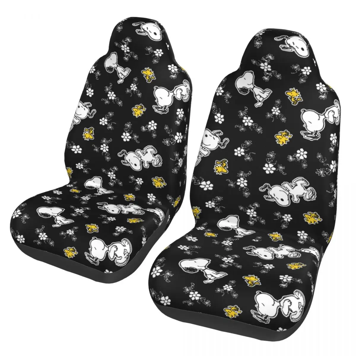 

Snoopys & Woodstock Fun & Flowers Universal Car Seat Cover Waterproof Travel Car Seat Protection Covers Polyester Fishing