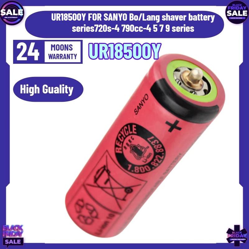 UR18500Y Rechargeable Lithium Battery for 720s-4 790cc-4 7 Series 9 Series for Braun Shaver Battery