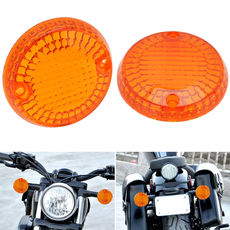 Motorcycle 2pcs LED Turn Signal Light Lamp Indicator Yellow Lens Cover For Yamaha XVS 950 SPEC BOLT 950 2013-Up