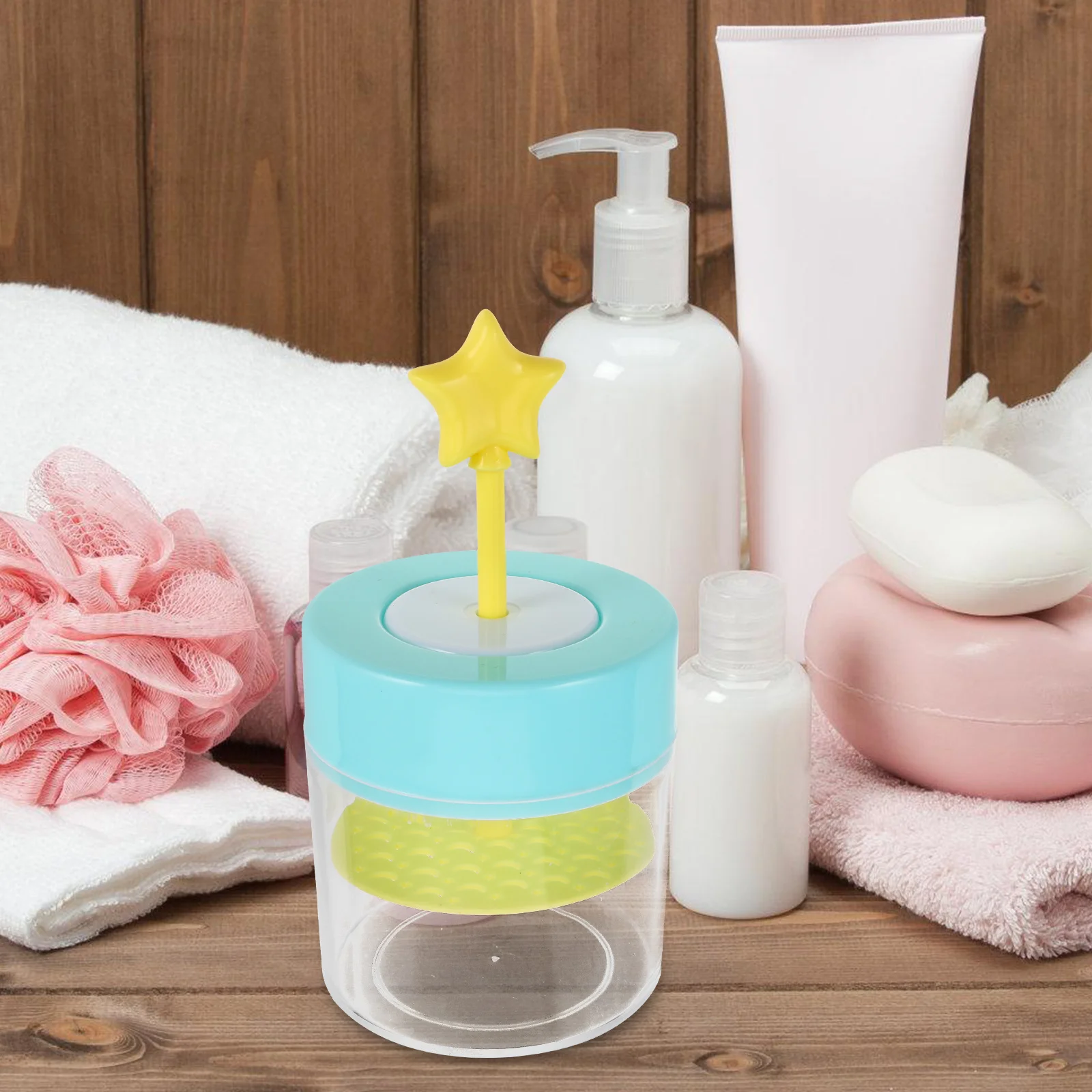 Pianka do mycia twarzy, kubek do mycia twarzy, urządzenie do mycia ciała, spieniacz do mycia, niebieski spieniacz podróżny