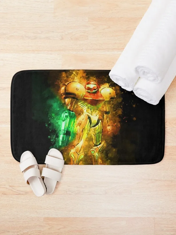 Metroid - Samus Aran - Prime Hunter Bath Mat Household Items Living Room Rug Room Carpet Mat