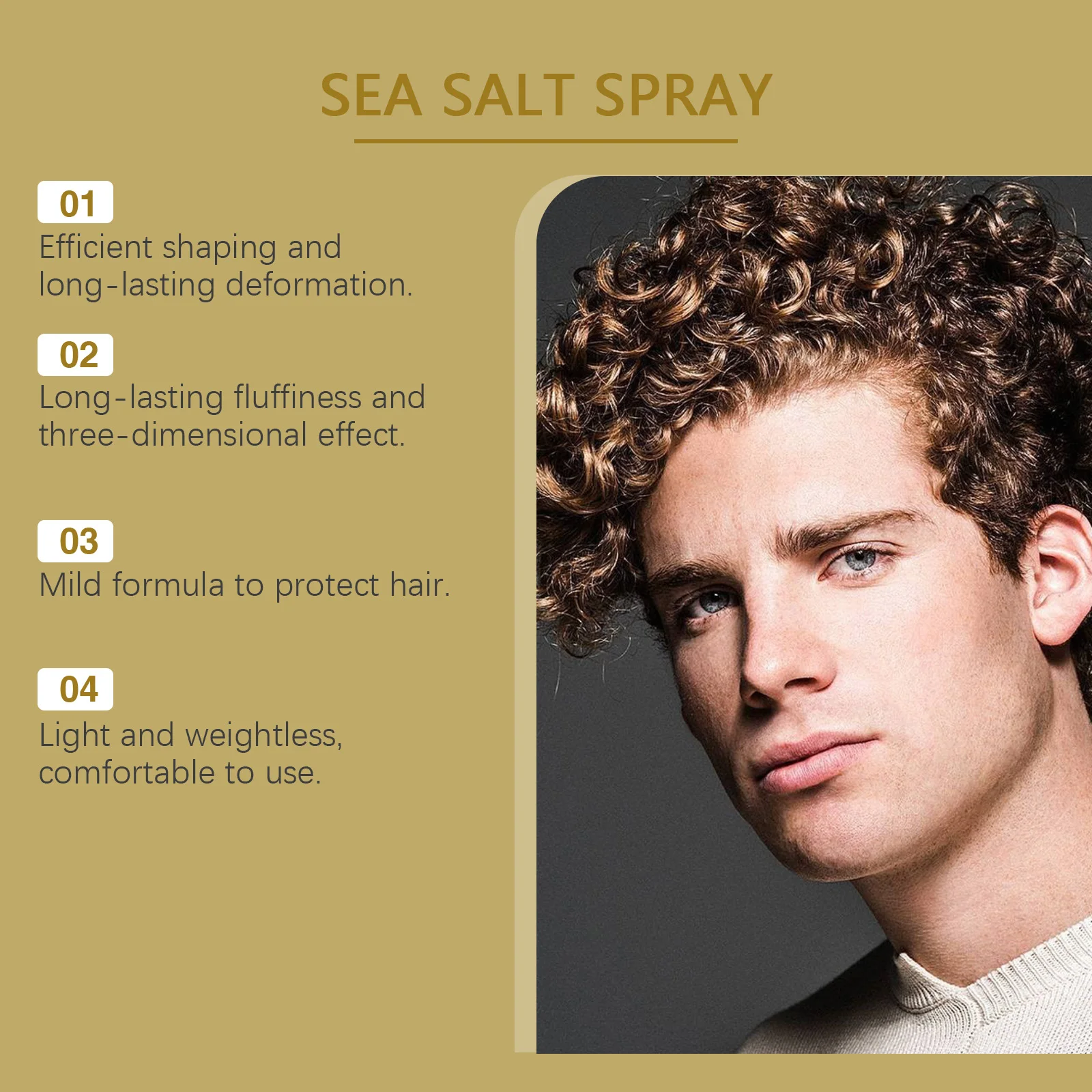 Sea Salt Hair Styling Spray Strong Hold Improve Thickening Non Greasy Matte Textured Keep Fluffy Volumizing Hair Shaping Sprays