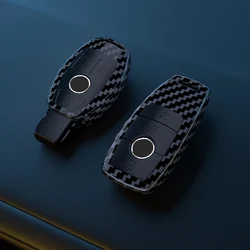 Carbon Car Key Case Cover Protector Shell for Mercedes Benz A B C E Class GLS GLA GLK GLC CLS CLA AMG W204 W205 W212 W463 W176