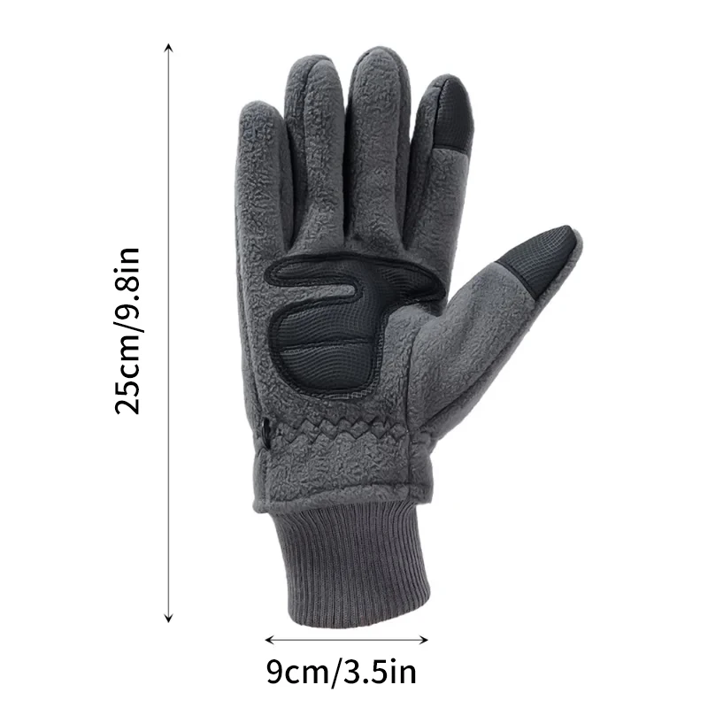 Gants Thermiques de Ski pour Homme, Mitaines de Cyclisme, de Vélo, Polaire, Sourire, Vent Froid, Imperméables, Écran Tactile, Chauds, Hiver