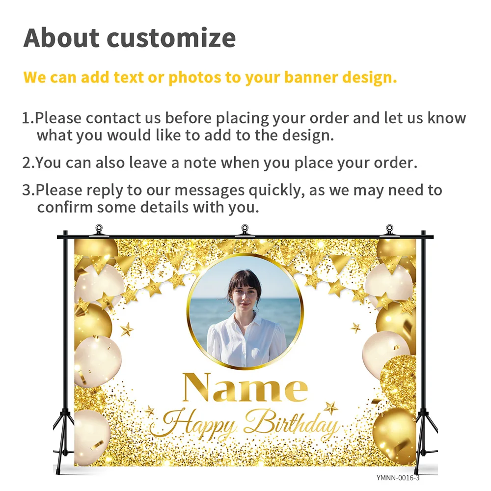 اسم الصورة المخصصة خلفية عيد الميلاد خلفية سوداء وذهبية لافتة شخصية مع أضواء لامعة لتزيين جدران الحفلات