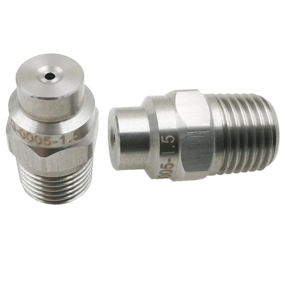 MEG High Pressure Spray Nozzle 1/4“ Solid Stream Straight jet Nozzle,0 Degree Solid Cone Nozzle, Washer Nozzle,