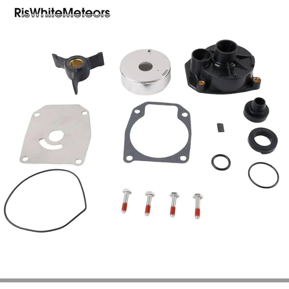 

RisWhiteMeteors 438592 0438592 Water Pump Repair Kit Replacement for Johnson Evinrude OMC BRP Outboard 25-50HP
