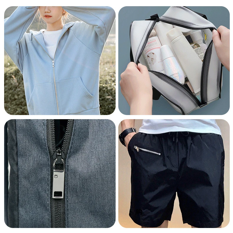 取り外し可能なジッパープル4個、ジーンズ&バックパック用マルチカラー交換用ジッパーAccs、縫製ツール