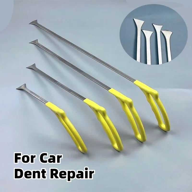 

Stainless Steel PDR Paintless Dent Repair Tools Kit for Car Body Hail Damage Door Dings - DIY Auto Body Work Repair Flat Shovel