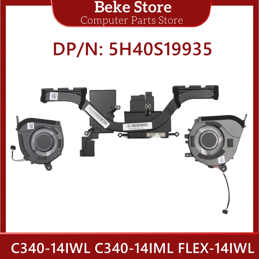 

Beke 5H40S19935 Новый оригинальный охлаждающий вентилятор для ноутбука Lenovo C340-14IWL C340-14IML FLEX-14IWL FLEX-14IML с радиатором