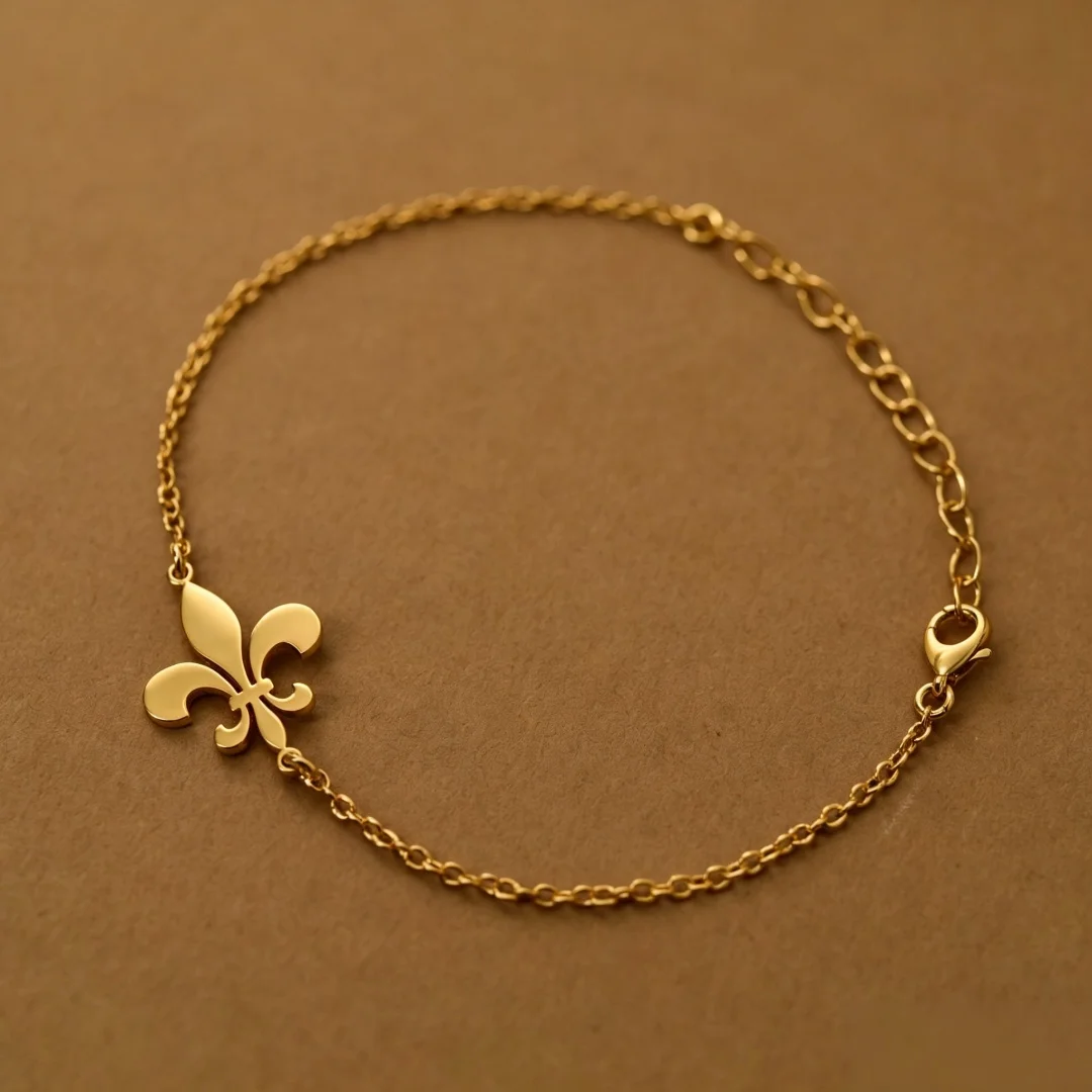 Vintage Iris-Blumen Armband Schmuck Edelstahl Blumen-Charm Beste Freundin Armband Damen Mode Geburtstagsgeschenk