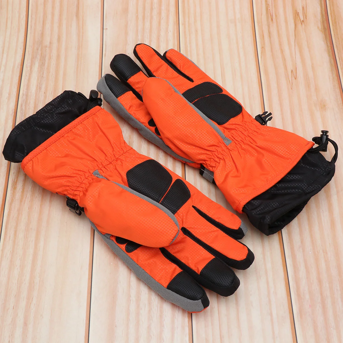 Handschuhe Sport für Outdoor Winddicht Finger Wandern Eltern-Kind-Ski Orange Winter Eltern-Kind