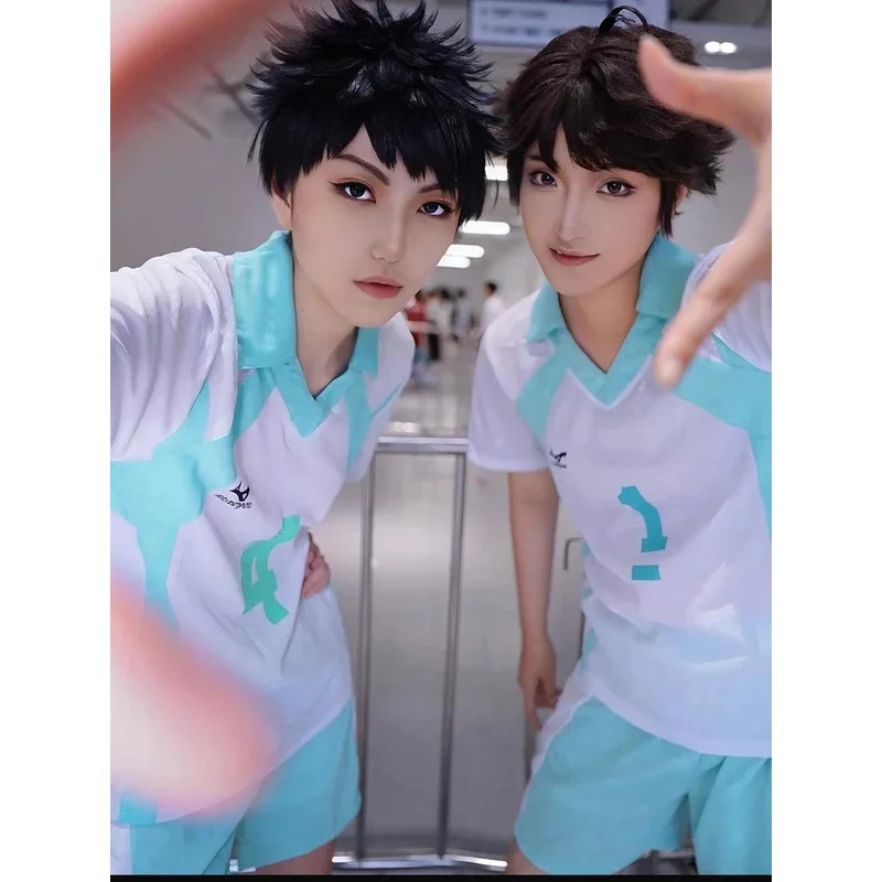 Hot Anime Haikyuu Cosplay Costume Oikawa Tooru High School Student Uniform Volleyball Club Jerseys Sprotswear T-shirt Full S @ 0
